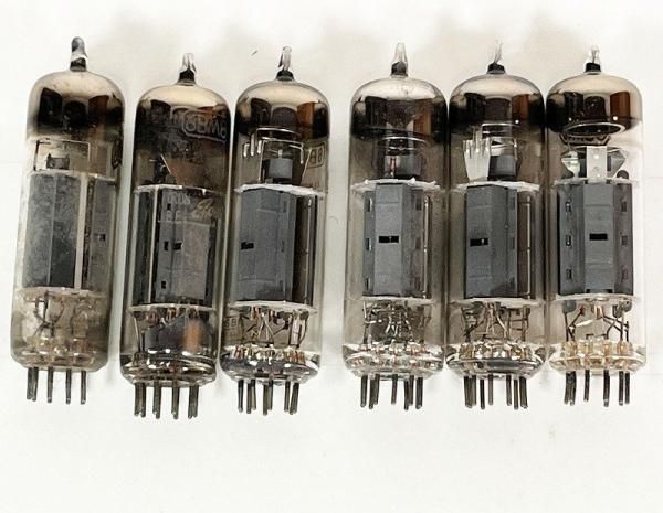 真空管 6BM8 TOSHIBA 東芝 4本セット 日立,東芝 6BM8 計6本