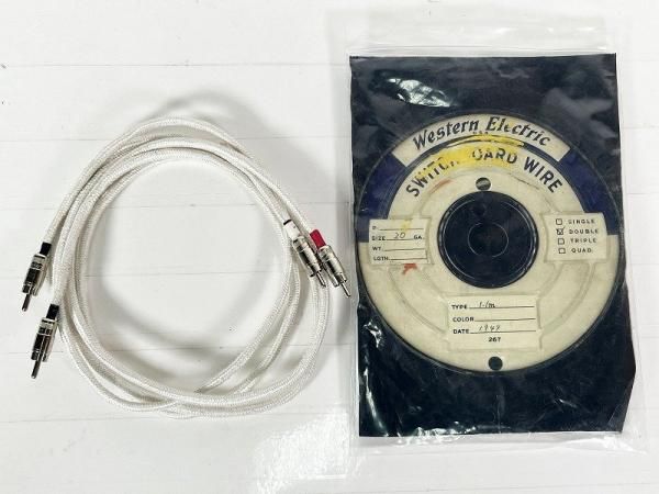 最高級 2芯 20AWG Electric Western RCAケーブル [34227 1.1m×2本 ケーブル・シールド