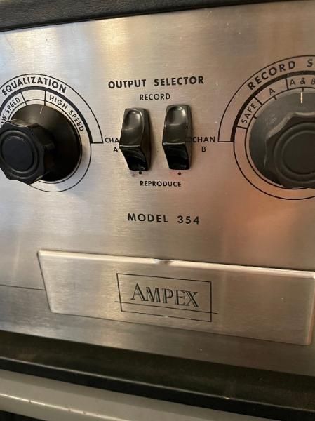 AMPEX 354 ステレオ 2チャンネル 真空管オープンリールデッキ 1set