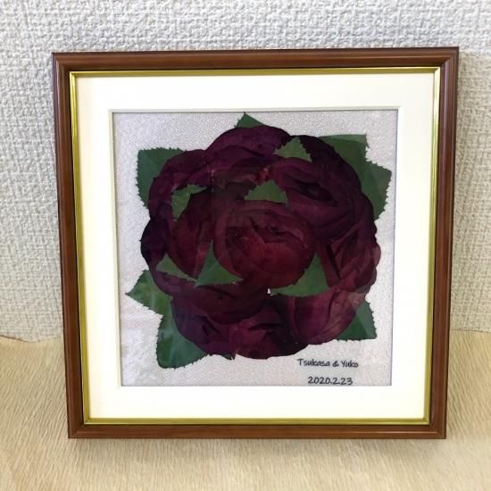 押し花額 Sサイズ【正方形】 23,100円(税込)～ - フラワージョワ