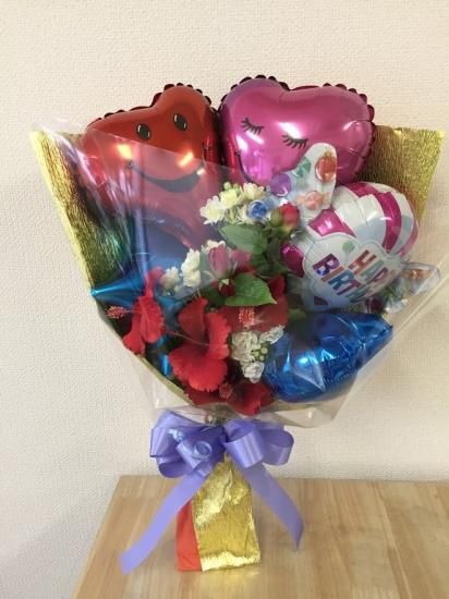 造花を入れたバルーン花束 フラワージョワ ネットショッピング 造花を入れたバルーン花束 フラワージョワ ネットショッピング