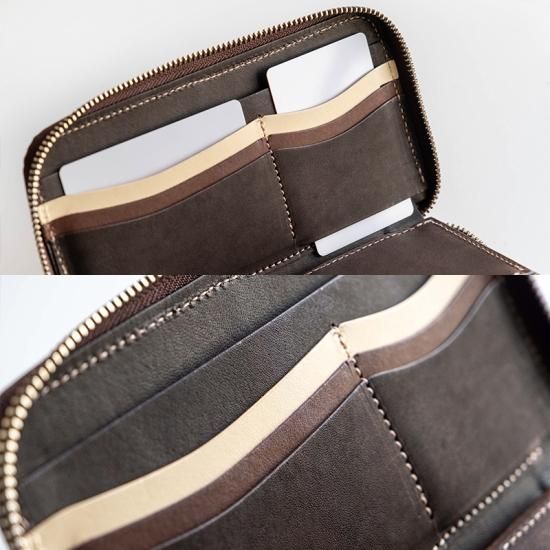 RW】Round zip wallet NE - VARCO【ヴァ-コ】デザイン革