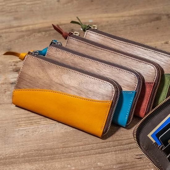 ヴァーコ　VARCO 長財布 楽天市場】VARCO REAL WOOD ラウンドジップウォレット 長財布