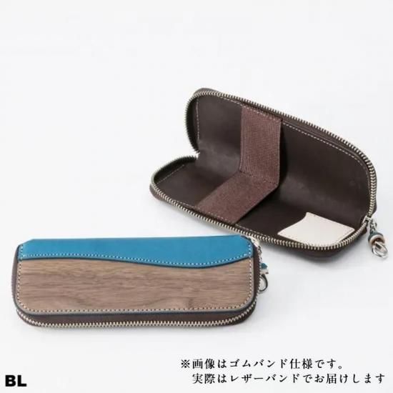 RW】Zip pen case(レザーバンド仕様) - VARCO【ヴァ-コ】デザイン