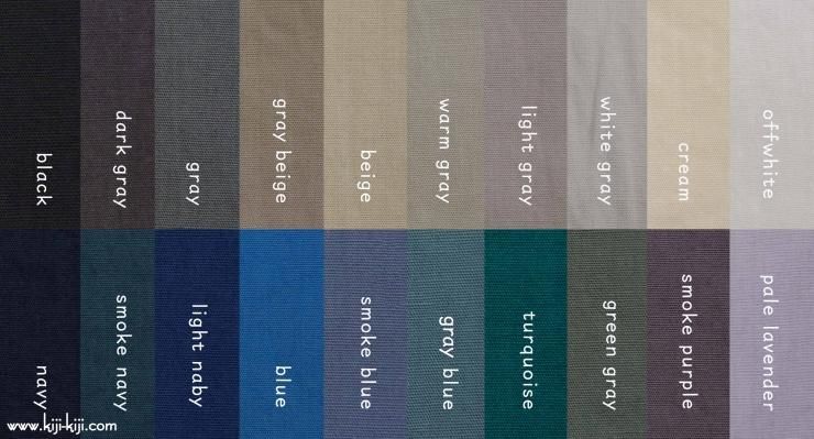 Cotton グレイッシュカラーのやわらかコットンブロード