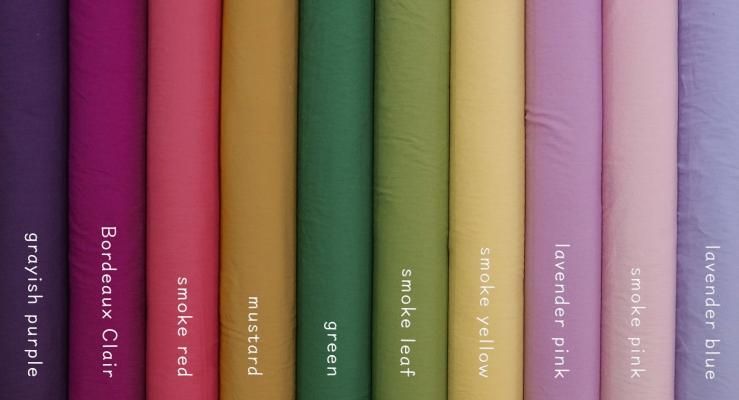 cotton】グレイッシュカラーのやわらかコットンブロード| cotton】グレイッシュカラーのやわらかコットンブロード|