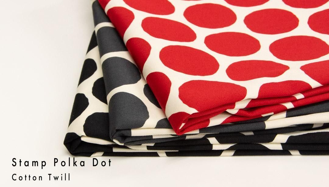 スタンプポルカドット｜グレー - 【キジキジ】布・生地の通販｜北欧風