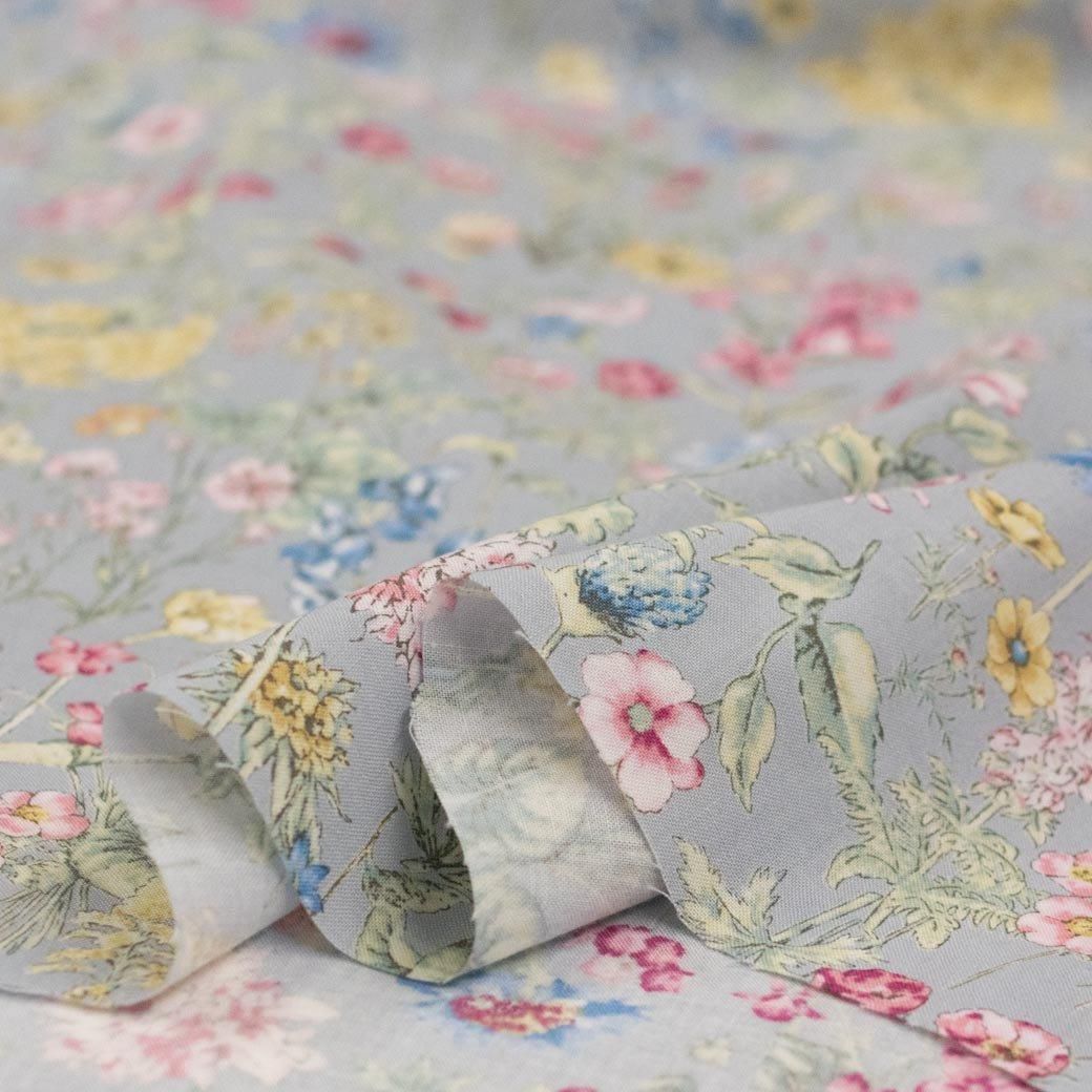 毛布 あずき色 花柄 コットンスケア | 花柄生地 - 【キジキジ】布・生地の通販｜北欧