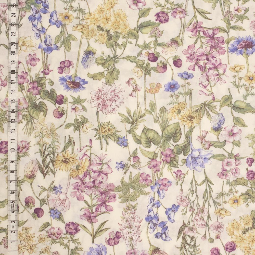 コットンスケア｜花柄生地 | English Flower Garden - 【キジキジ】布