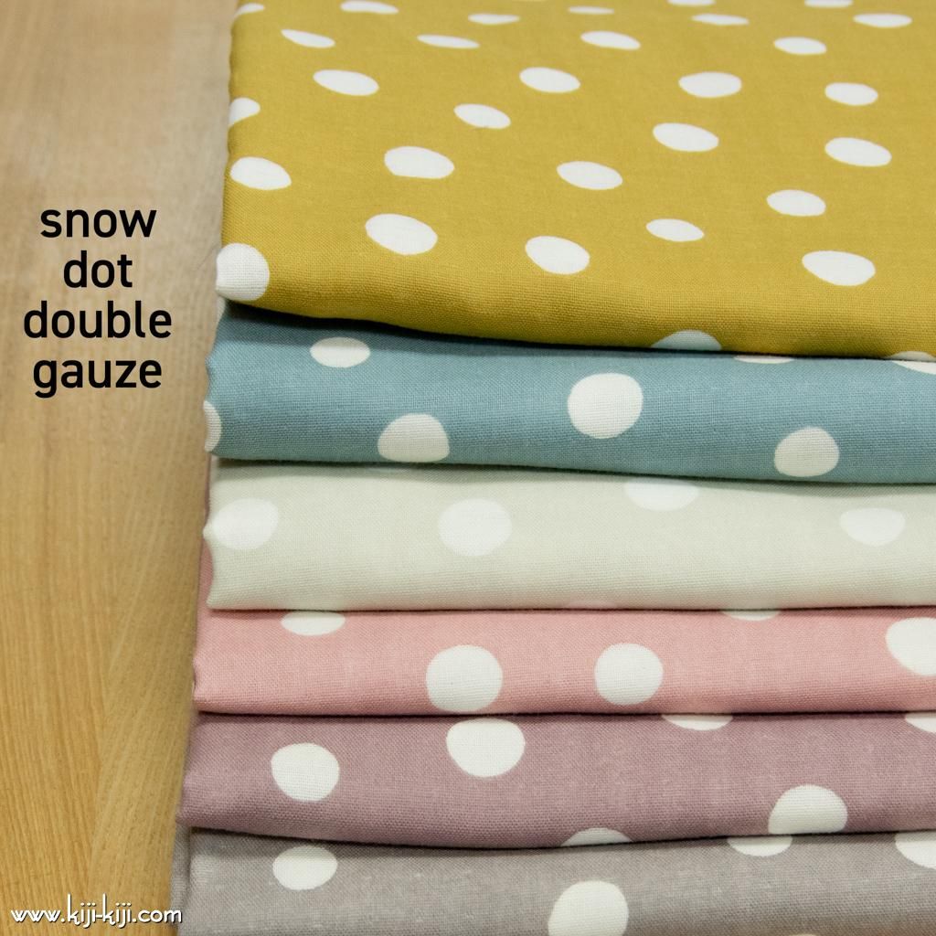 Wg Snow Dotのコットンダブルガーゼ ダブルガーゼ Wg Snow Dotのコットンダブルガーゼ ダブルガーゼ