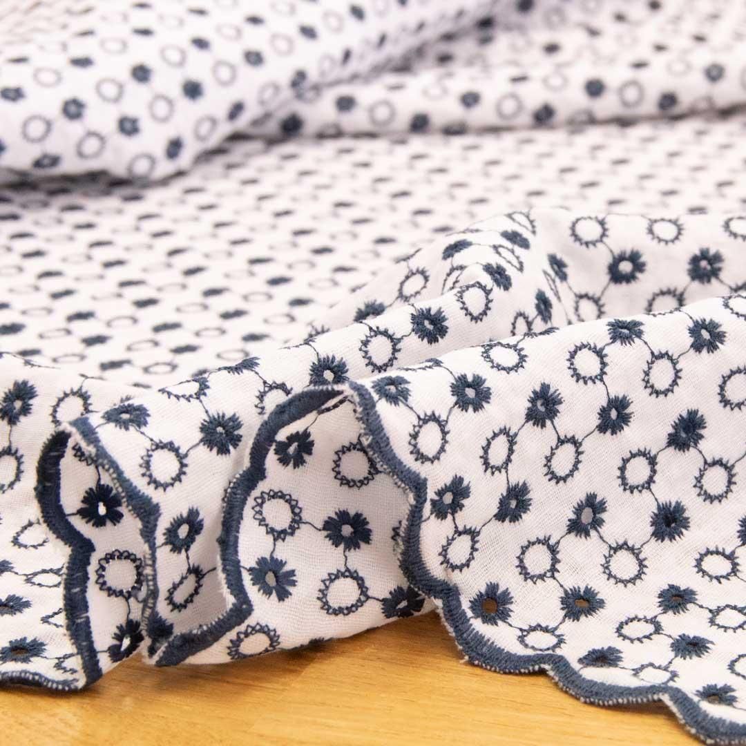 刺繍付きホワイトダブリエ 刺繍レースギャザースカート | titivate