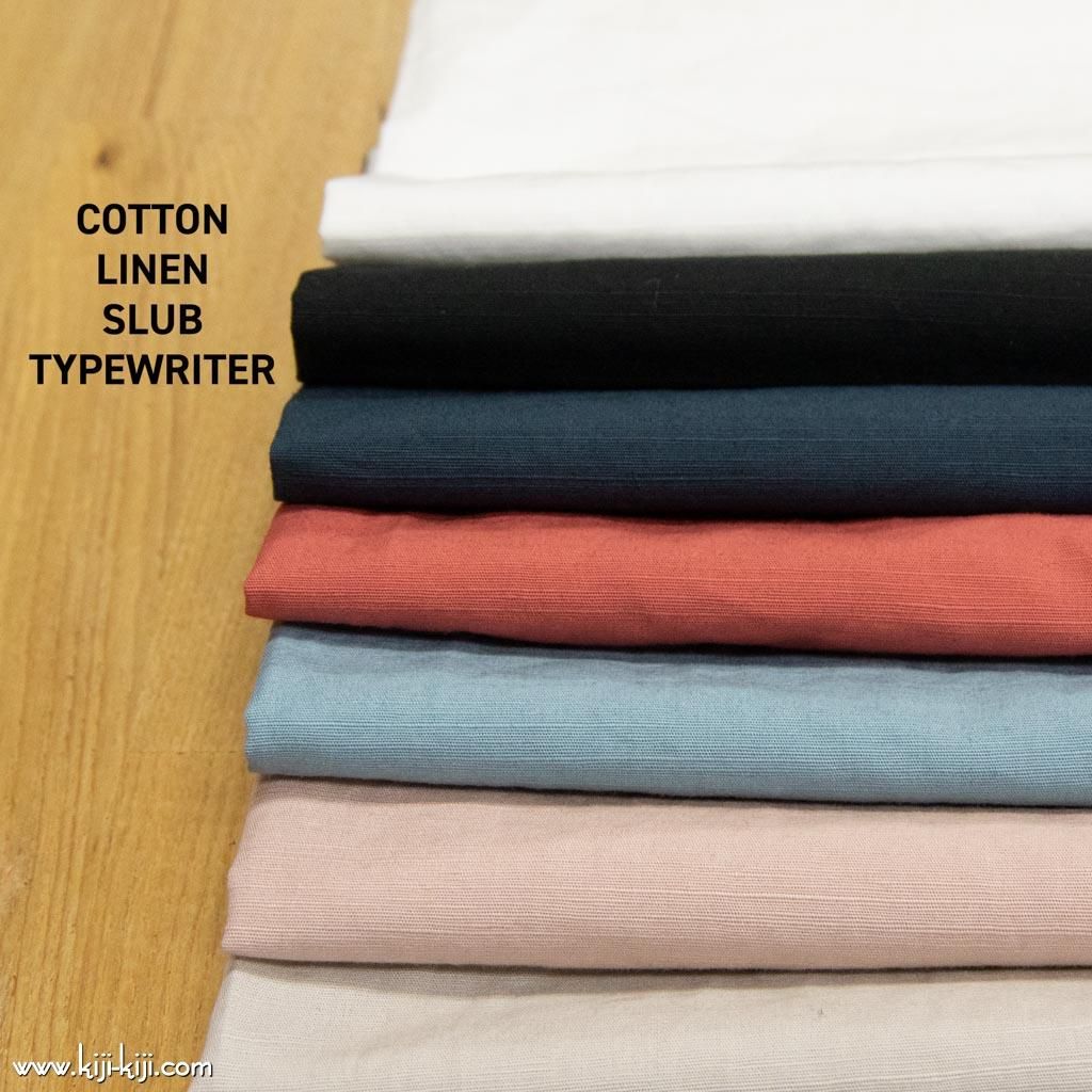 cotton linen】cotton linen slub typewriter｜コットンリネン