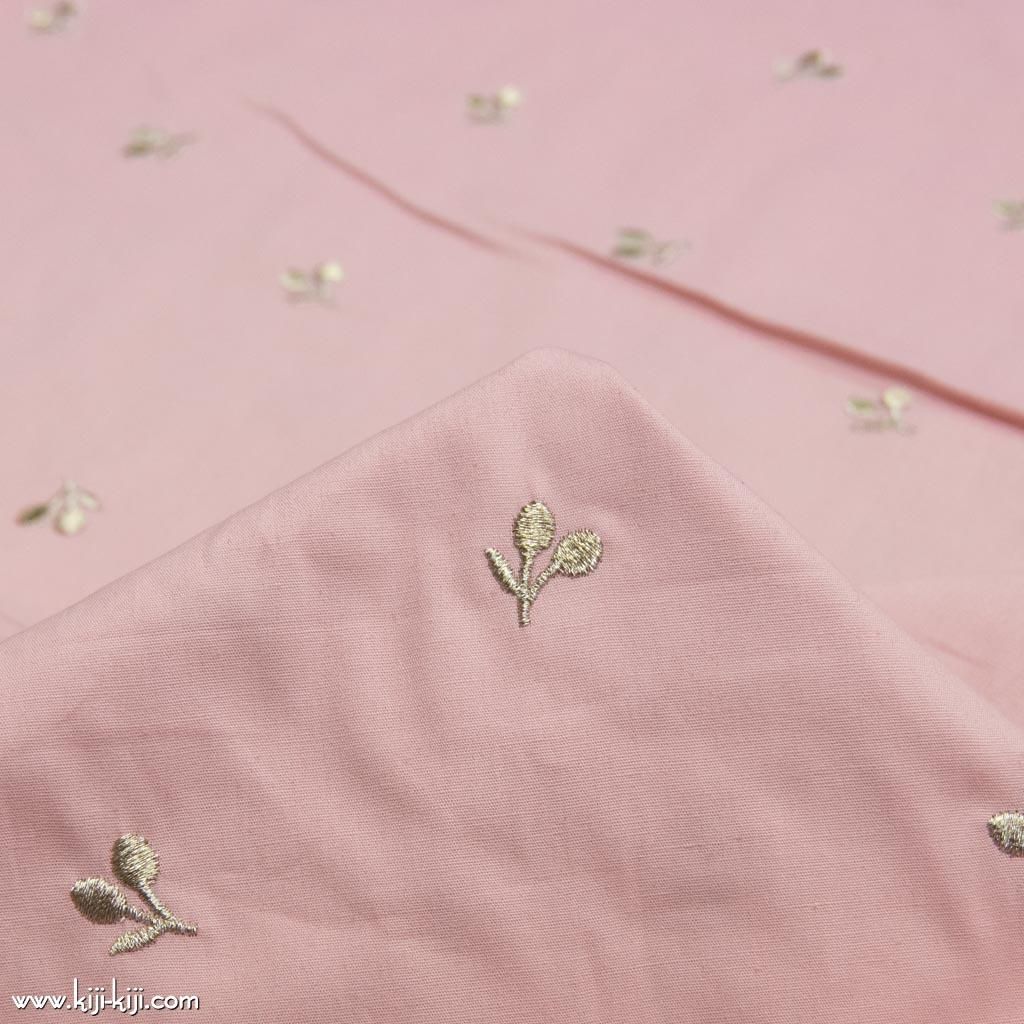 刺繍】【cotton】スモークカラーのチェリー刺繍|ブロード刺繍| 刺繍】【cotton】スモークカラーのチェリー刺繍|ブロード刺繍|