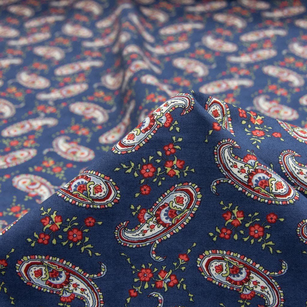 USA cotton flower paisley pattern fabric åեڥ꡼ѥե֥åååȥ󥷡󥰡åͥӡ