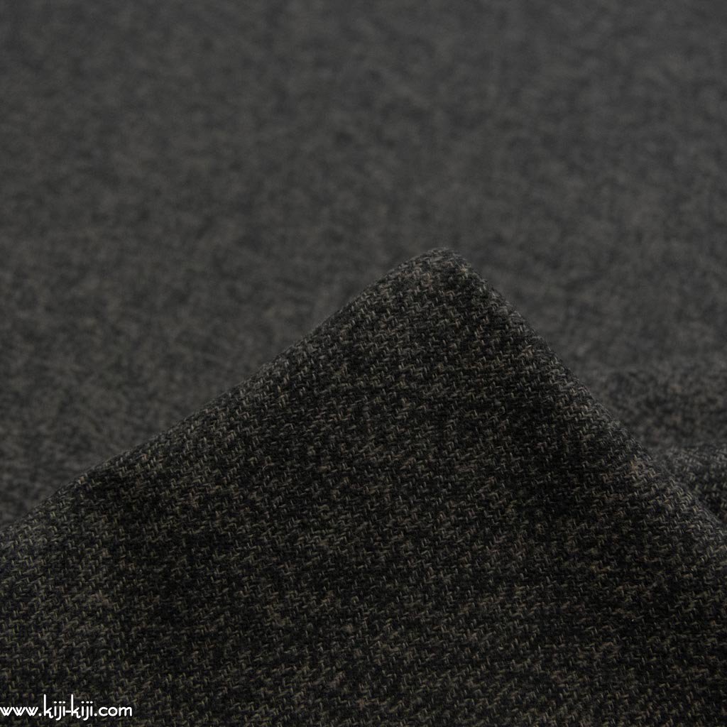 【cotton tweed】20/3の糸でやさしく織ったコットンツイード｜コットンツイード｜ブラック｜