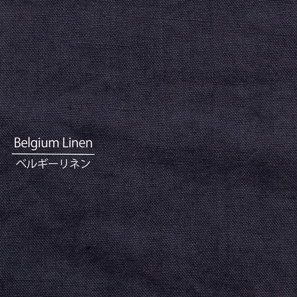 【Belgium Linen】やさしくていねいに仕上げたベルギーリネン｜エアイン加工｜Linen 100％｜グレーパープル｜