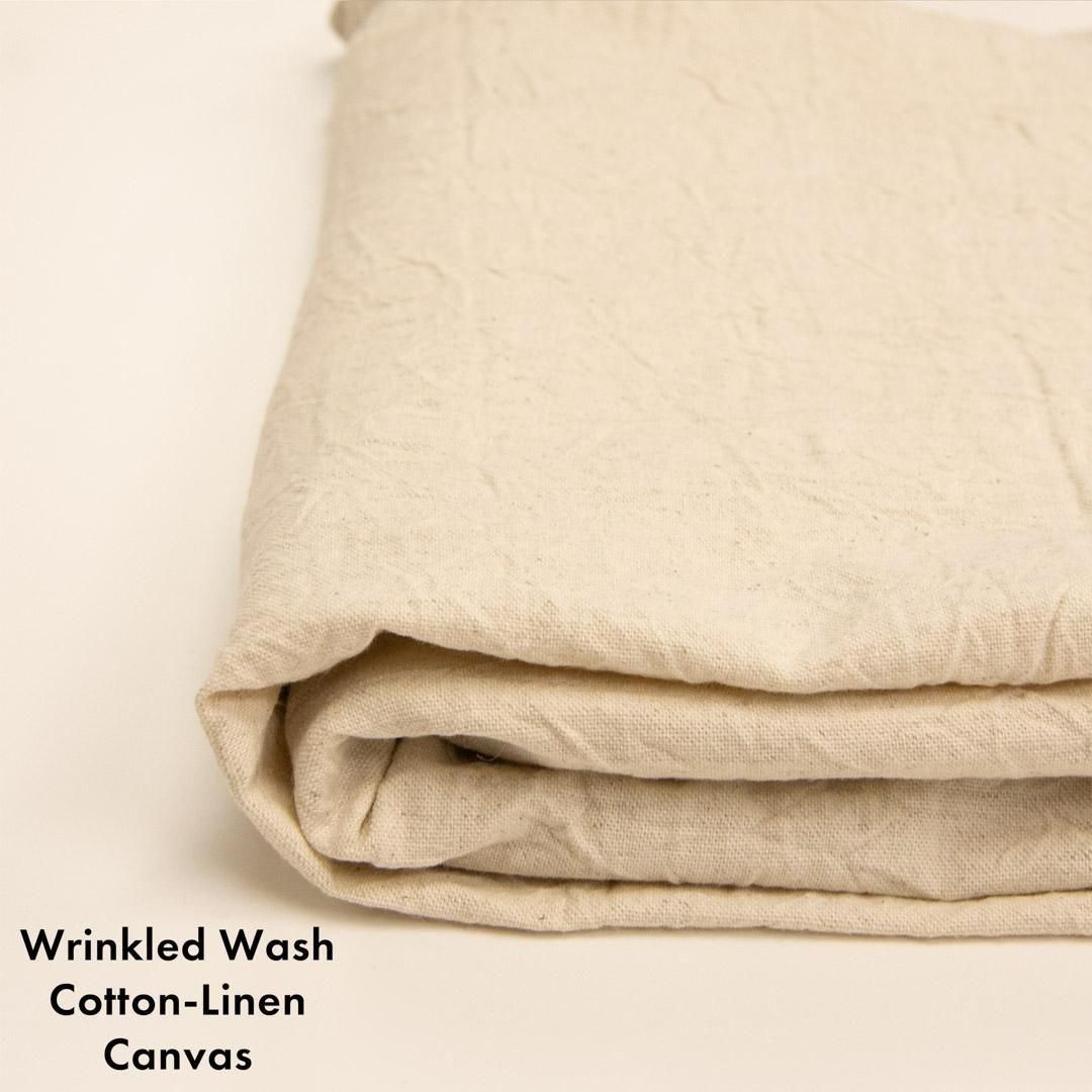 コットンリネンキャンバス | リネンブレンド 7117 - 【キジキジ】布