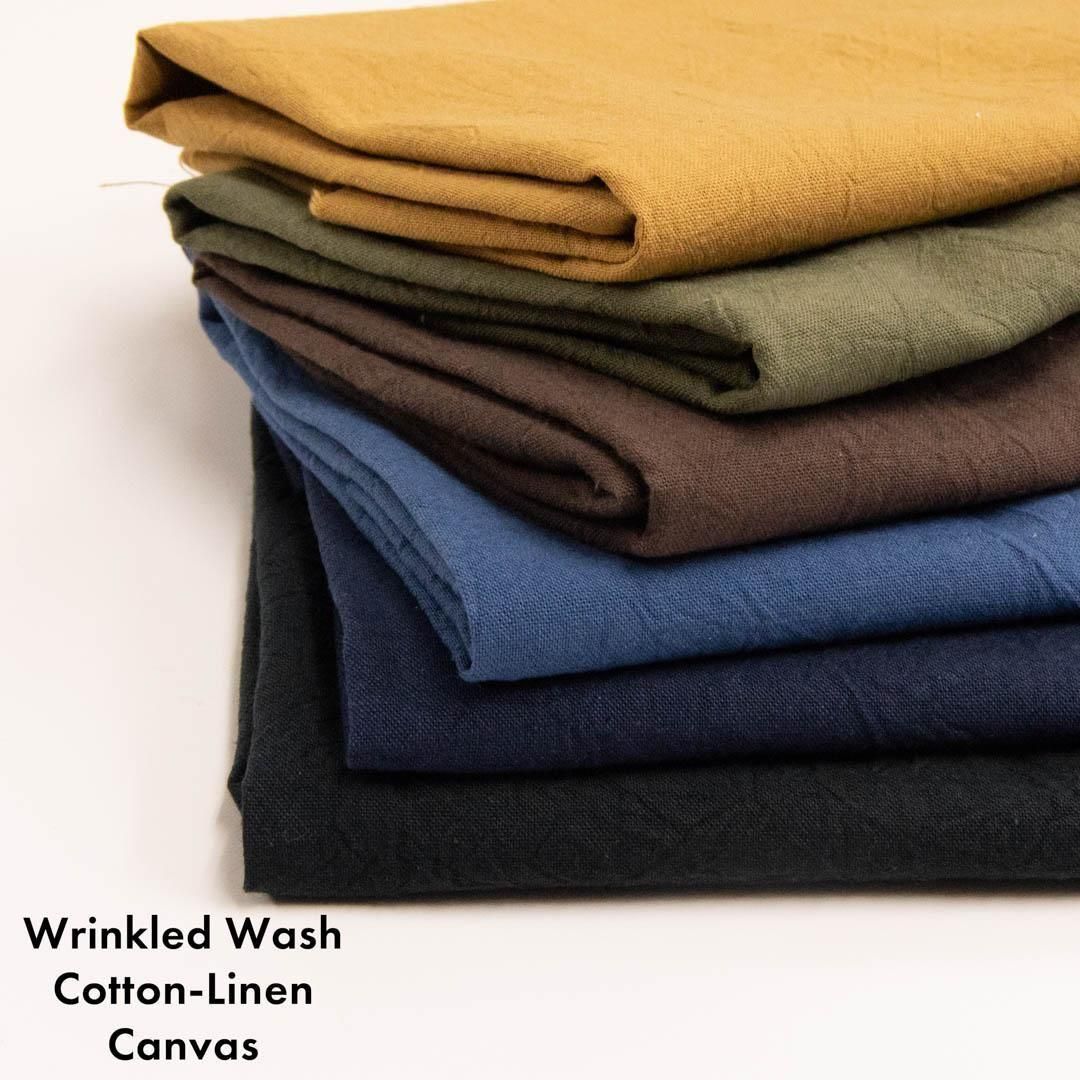 コットンリネンキャンバス | リネンブレンド 7117 - 【キジキジ】布