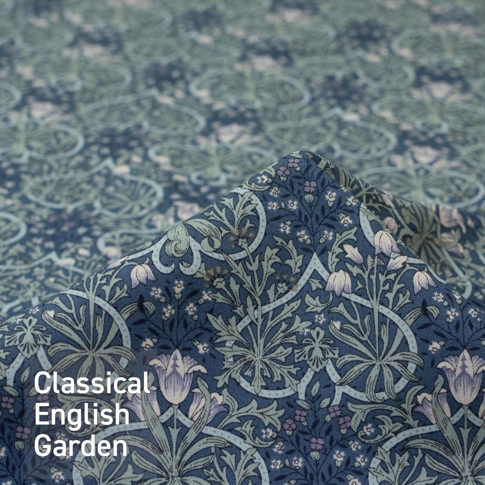 【 cotton 】 classical English garden｜クラシカルイングリッシュガーデン｜コットンスケア｜スモークネイビー｜<img class='new_mark_img2' src='https://img.shop-pro.jp/img/new/icons5.gif' style='border:none;display:inline;margin:0px;padding:0px;width:auto;' />