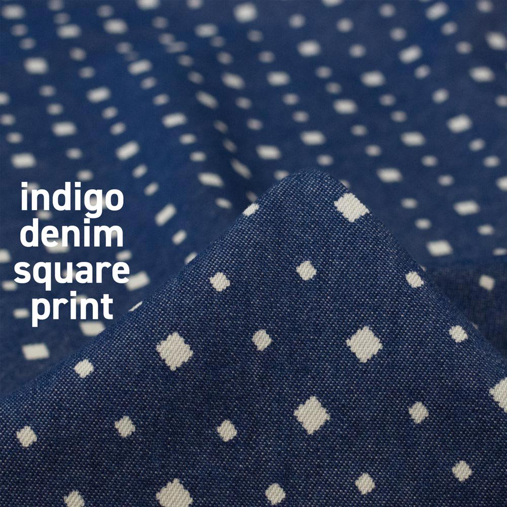 saleۡ8󥹥ǥ˥indigo denim square printåǥǥ˥ॹץȡ8󥹥ǥ˥å֥꡼