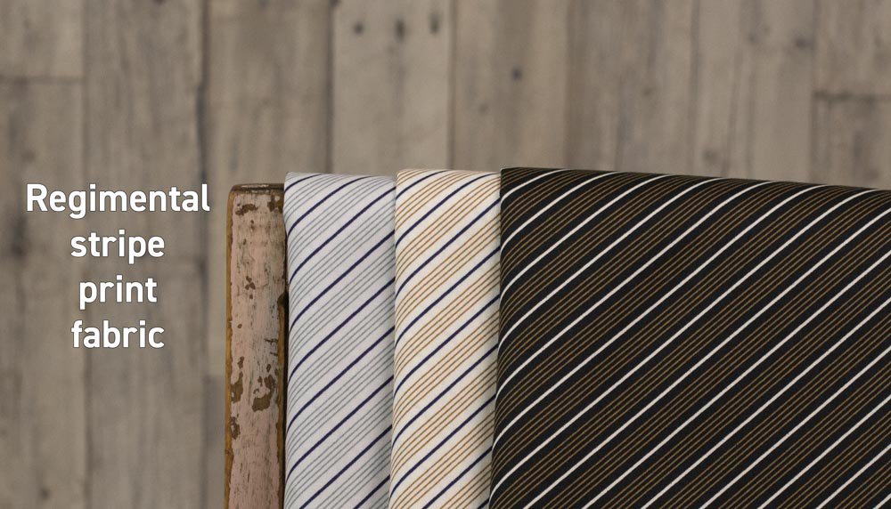 【sale】【2ｍカット】レジメンタルストライププリント｜Regimental stripe print fabric｜