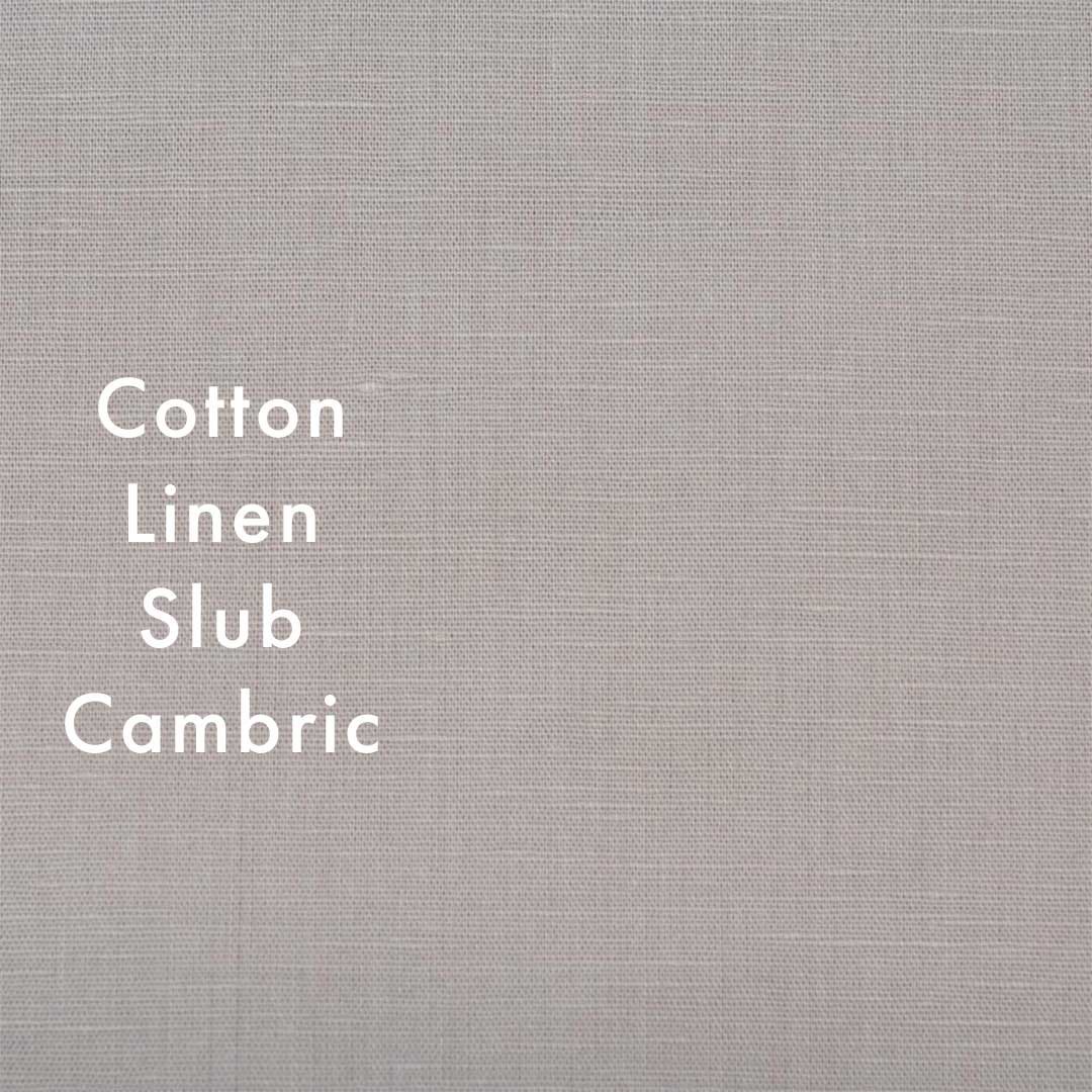 【cotton linen】きれいに仕上げたコットンリネンスラブキャンブリック｜ライトグレー｜3