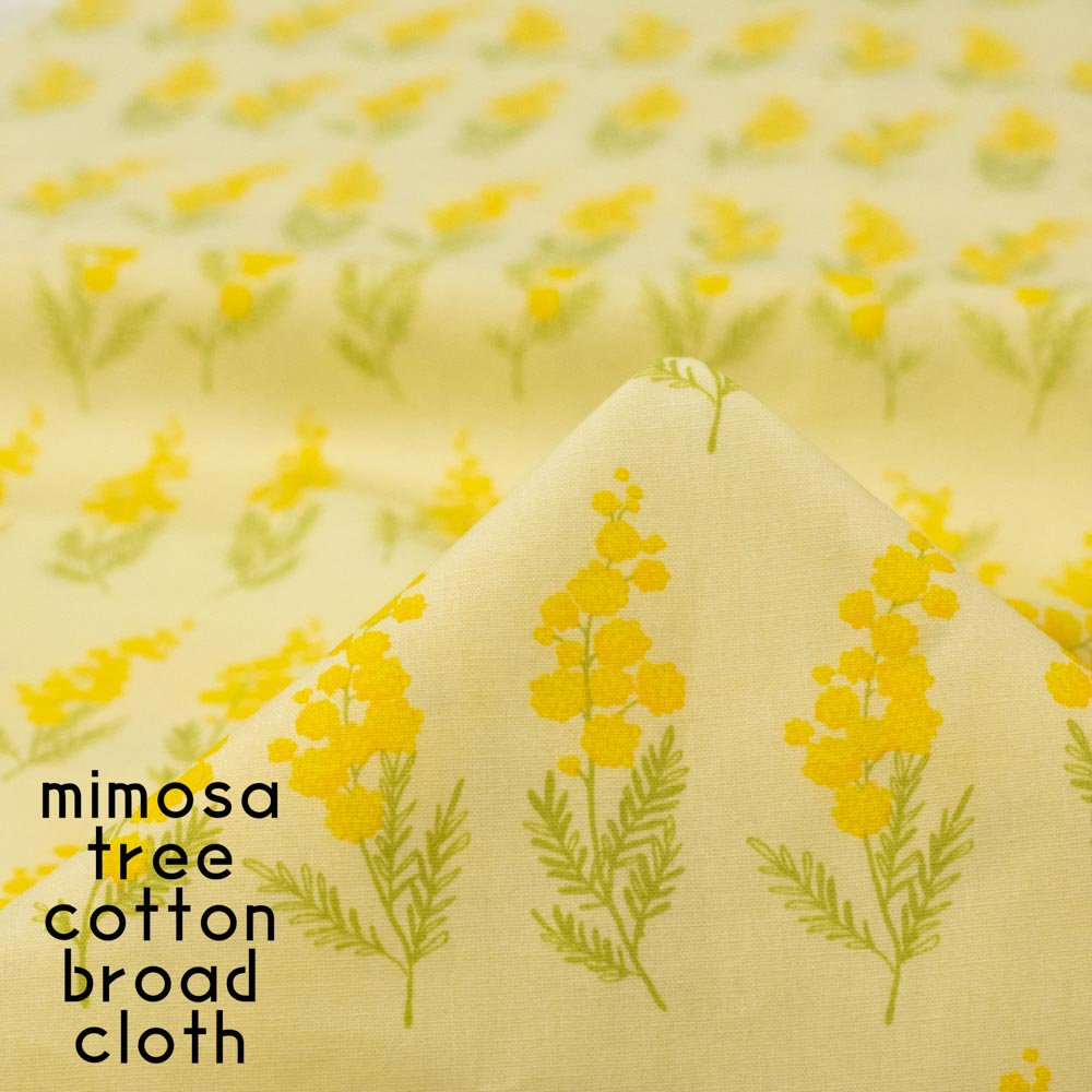 【コットンブロード】mimosa tree｜ミモザツリー｜コットンブロード｜ライトイエロー｜2