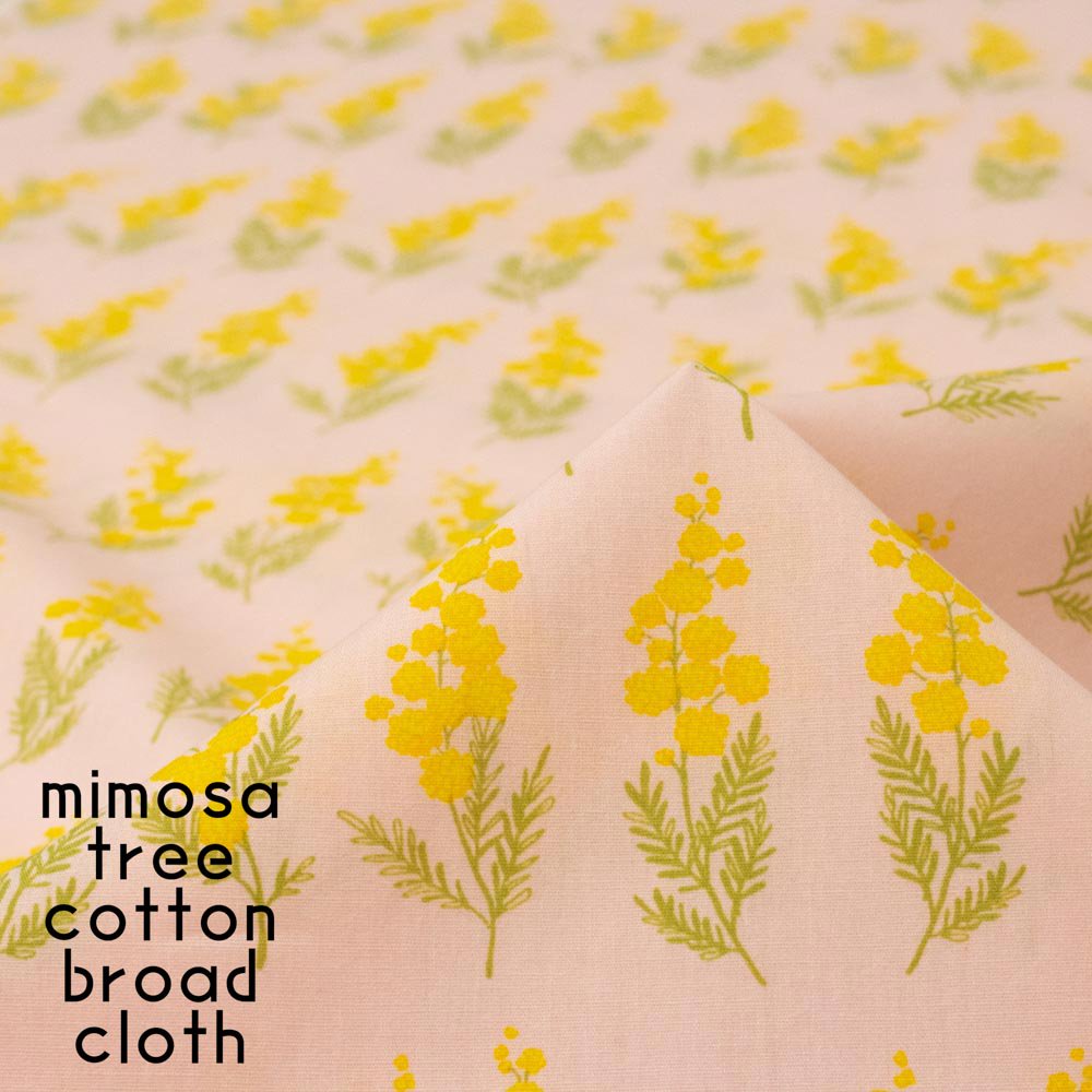 【コットンブロード】mimosa tree｜ミモザツリー｜コットンブロード｜ライトピンク｜3