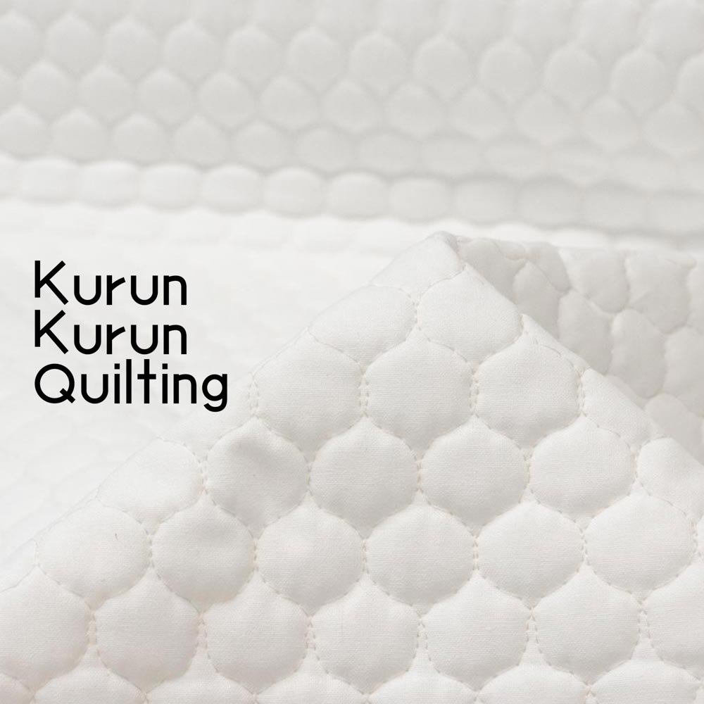 【キルティング】Kurun Kurun Quilting｜コットンシーチング｜オフホワイト｜1