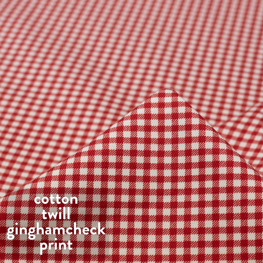 【sale】【cotton twill】コットンツイルのギンガムチェックプリント｜レッド｜3<img class='new_mark_img2' src='https://img.shop-pro.jp/img/new/icons20.gif' style='border:none;display:inline;margin:0px;padding:0px;width:auto;' />