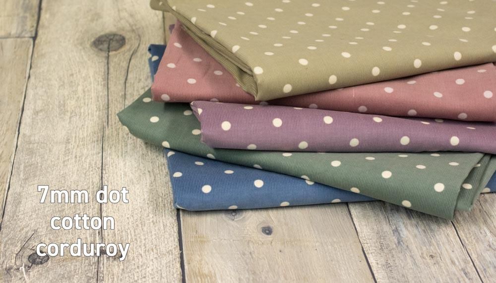 コットンコーデュロイ】7mmドットのコットンコーデュロイ