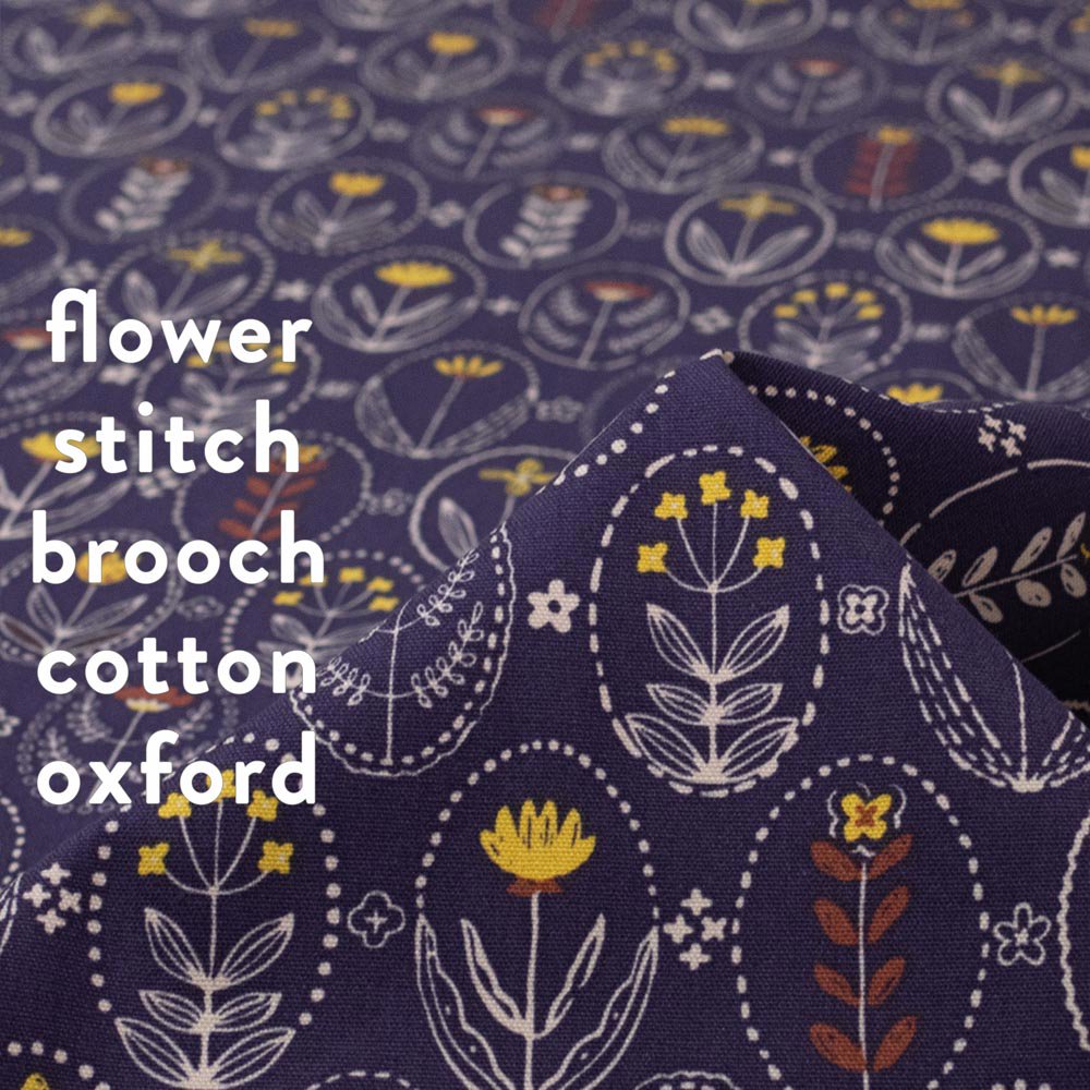 【コットンオックス】flower stitch brooch｜フラワーステッチブローチ｜キジキジ - kiji-kiji