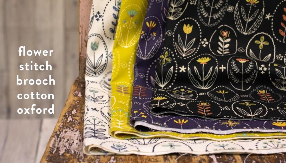 コットンオックス】flower stitch brooch｜フラワーステッチ