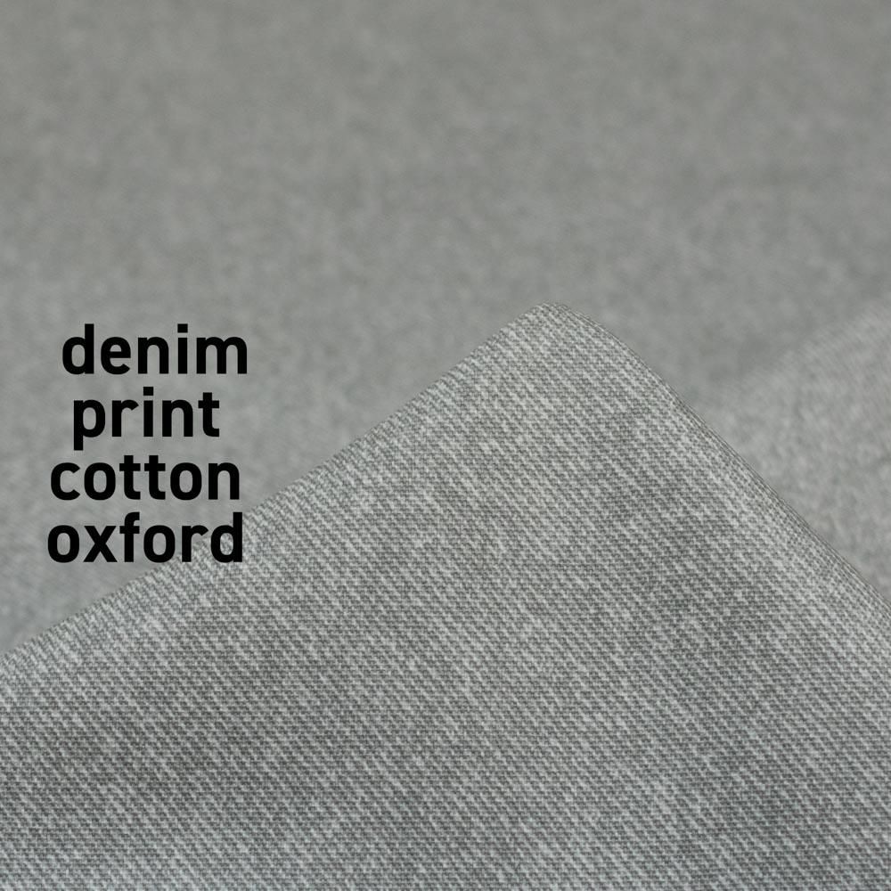  åȥ󥪥å  denim print cotton oxfordåǥ˥ץȡååȥ󥪥åå졼4