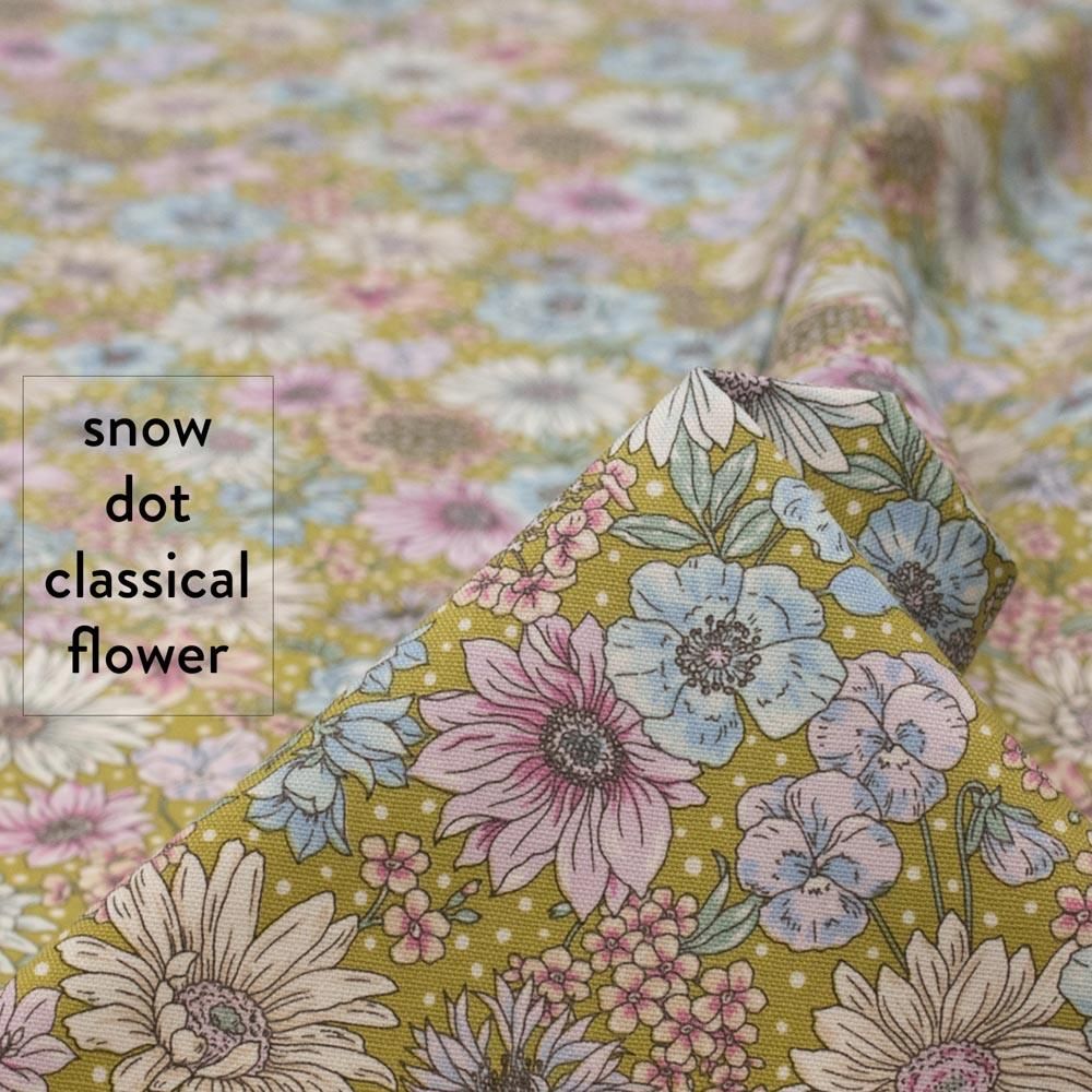 ڥåȥ󥪥åۥΡɥåȥ饷եsnow dot classical flowerCotton Oxfordåԥ7263-3