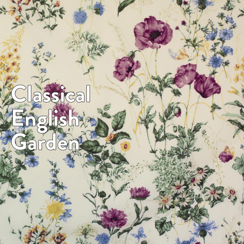 【コットンスケア】classical English Garden｜クラシカルイングリッシュガーデン｜エクリュホワイト｜7071-2