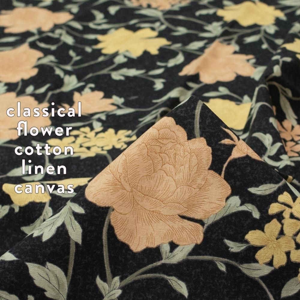 [ åȥͥ󥭥Х ] 饷եclassical flowercotton linen canvaså֥å7169-5