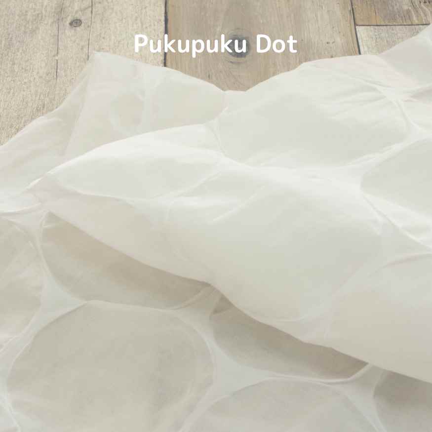 [ åȥåץ ] פפɥå80cotton ripple80 Lone Pukupuku Dotåꥢۥ磻ȡ8062-1