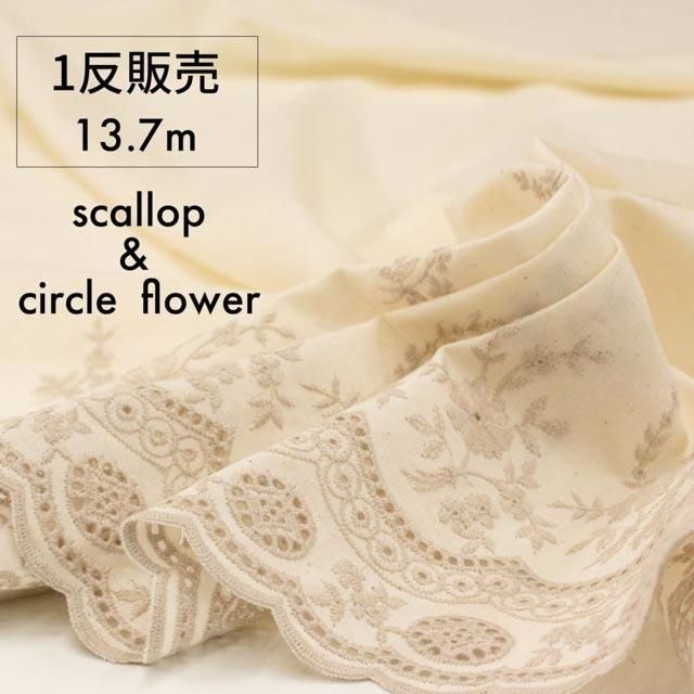 6ͽ[ 1ȿ ][ åץ졼 ]Ҽ2ťåסեscallopcircle  floweråʥx0008-4