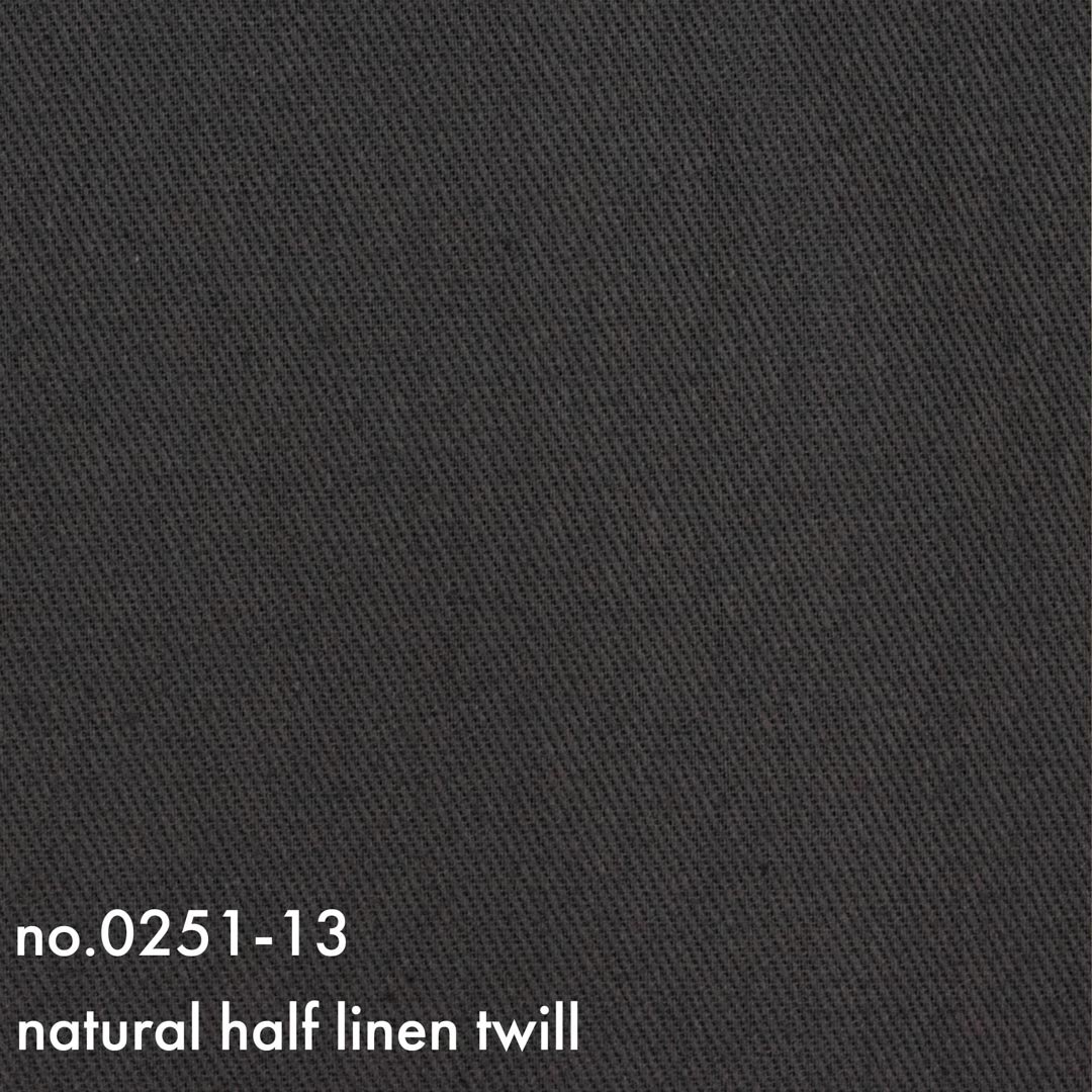 [sale][cotton linen]ナチュラルハーフリネンツイル｜エアタンブラー加工｜グレー｜0251-13