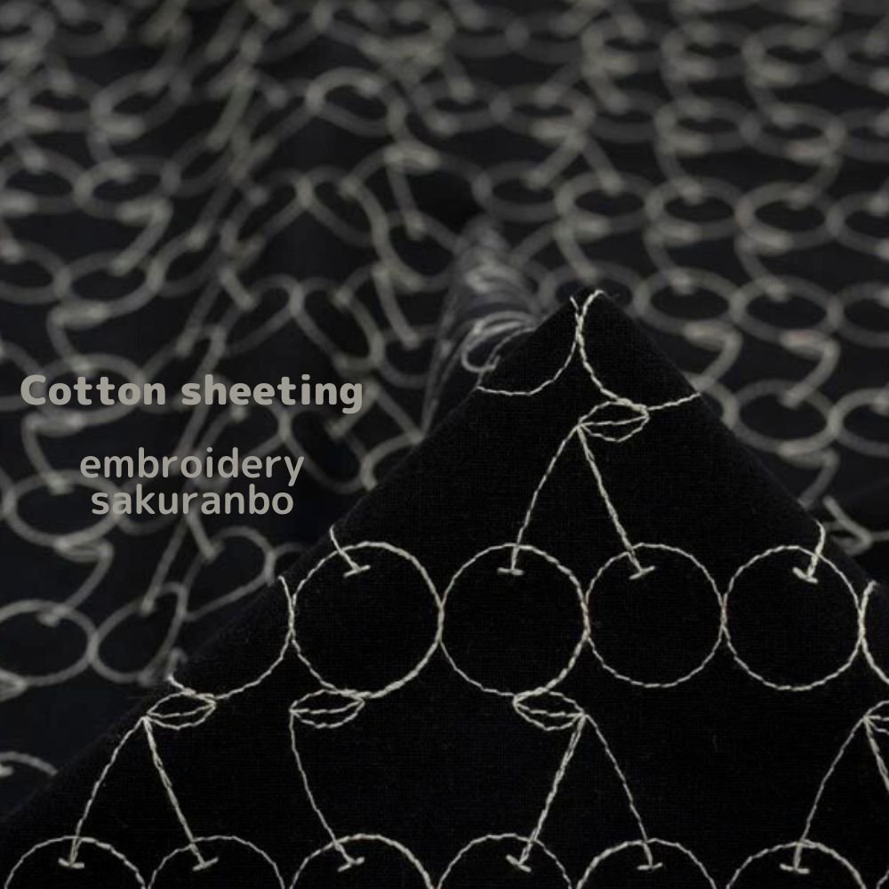 [ ɽ ] åȥ󥷡󥰻ɽsakuranbo<br>embroideryCotton sheeting embroidery sakuranboåʥ֥å8085-3