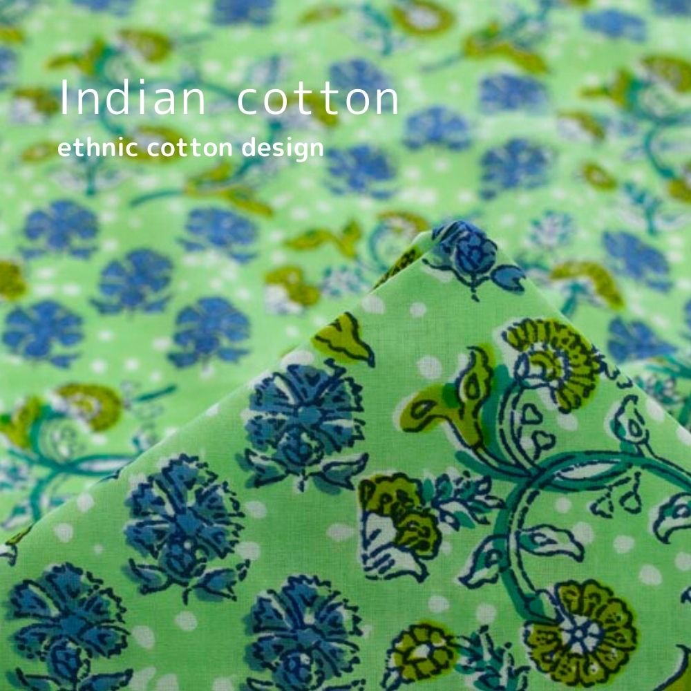 Υåȥϥ˥ååȥǥIndian cottonethnic cotton designå饤ȥ꡼INDIA-9