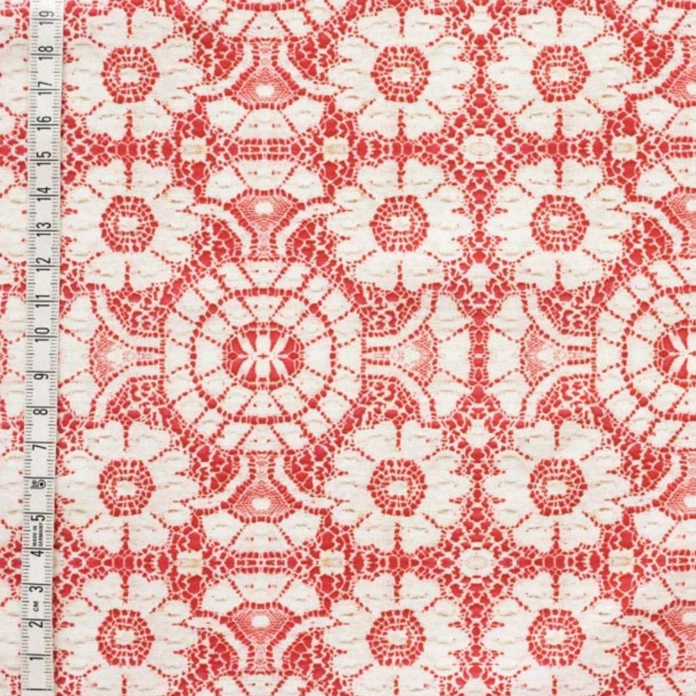 import Rossa 花柄レースジャケット USA cotton ] ラッセルレーススタイルフラワー｜cotton sheeting