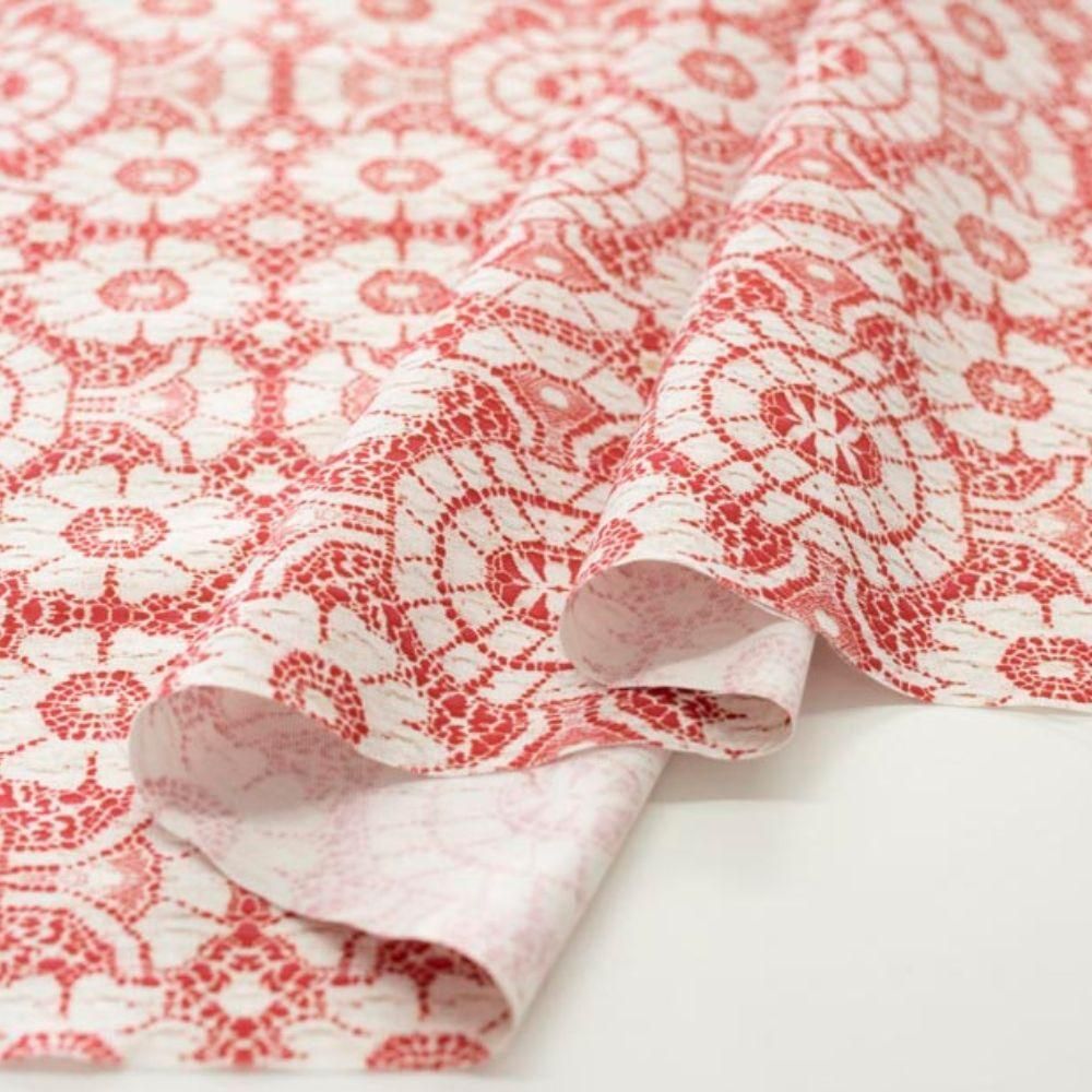 USA cotton ] ラッセルレーススタイルフラワー｜cotton sheeting