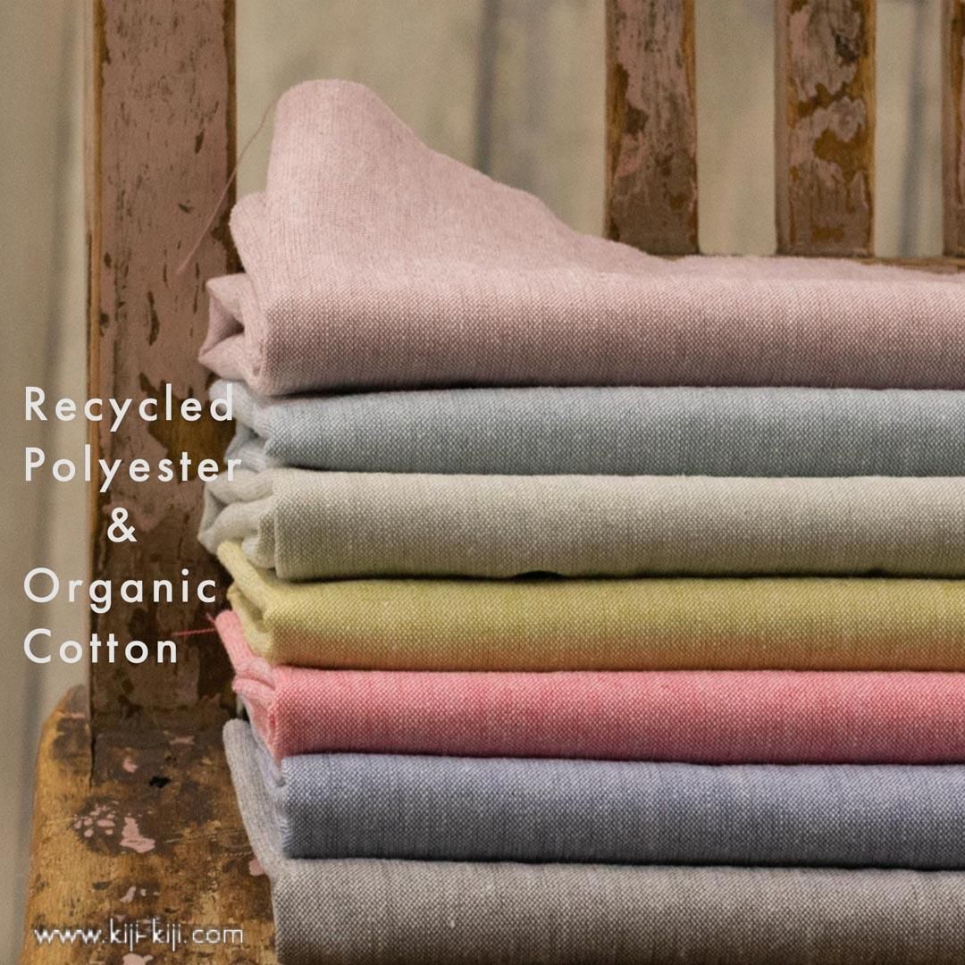 2300円 オーガニックコットンやナチュラルリネンを使ってます✩*॰ リサイクルポリエステル×オーガニックコットン】シワになりにくい