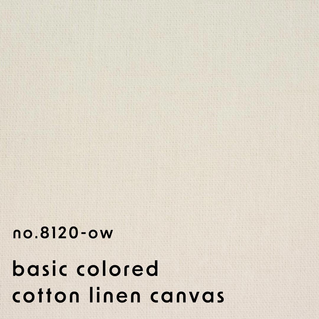 [ cotton linen ] ١å顼åȥͥ󥭥Хbasic colored cotton linen canvasäڤλž夲åեۥ磻ȡ8120-ow