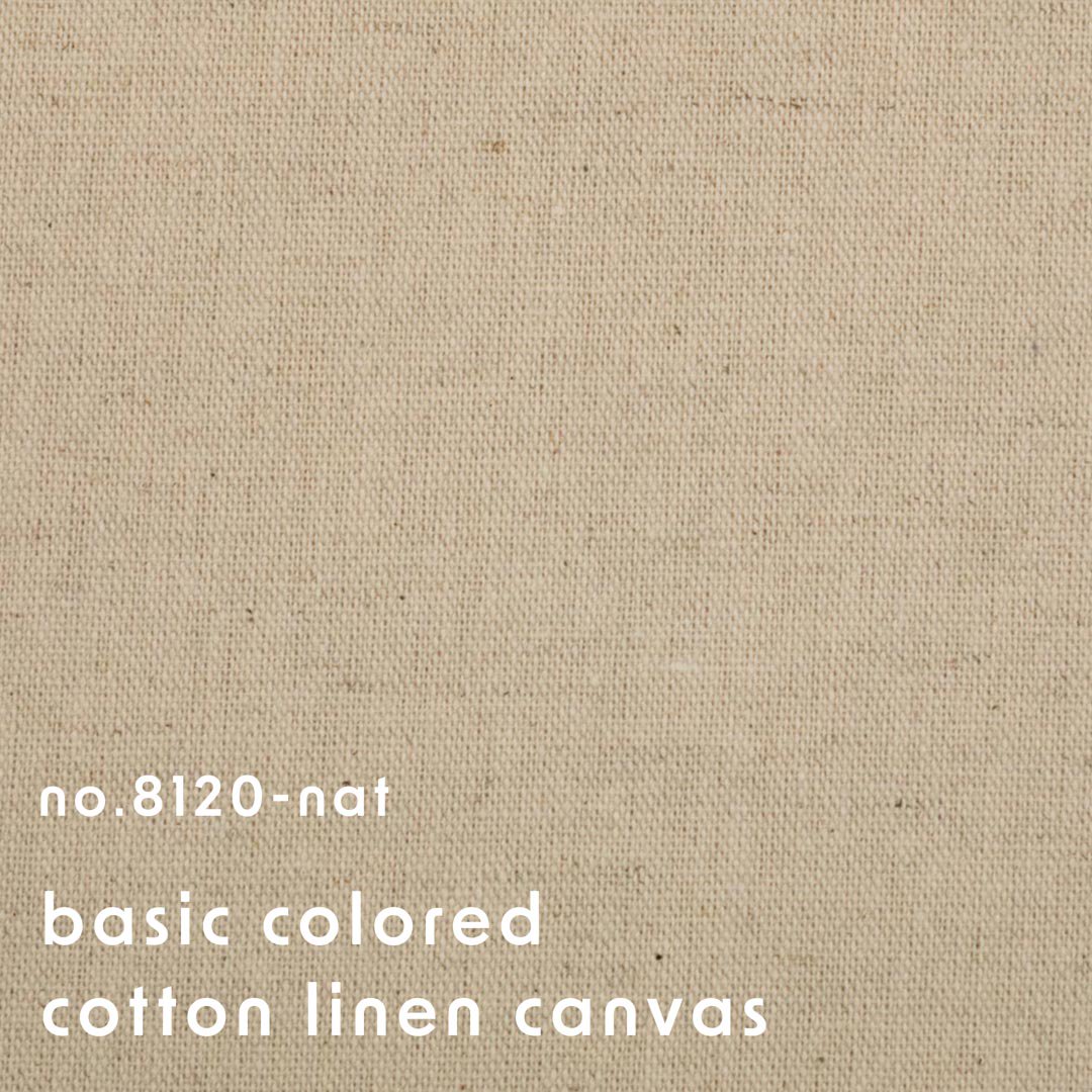 [ cotton linen ] ١å顼åȥͥ󥭥Хbasic colored cotton linen canvasäڤλž夲åʥ8120-nat