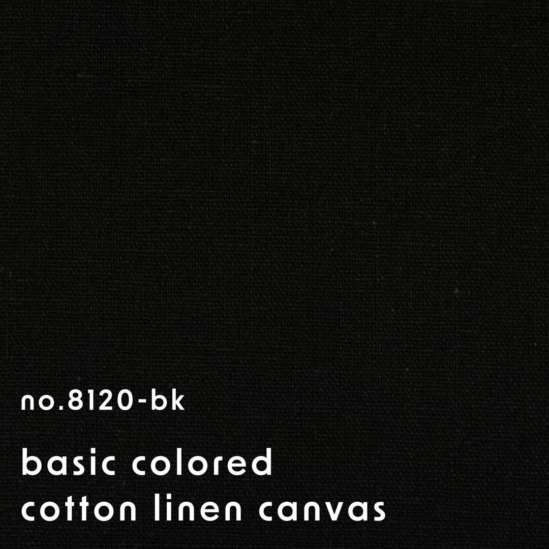 [ cotton linen ] ١å顼åȥͥ󥭥Хbasic colored cotton linen canvasäڤλž夲å֥å8120-bk