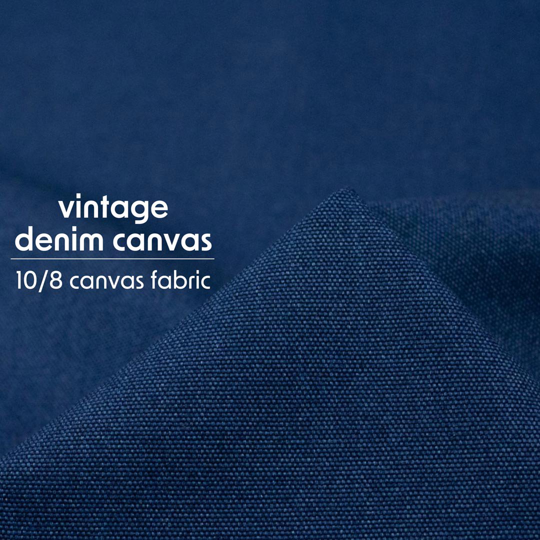 [ cotton canas ] ơǥ˥७Х10/8 vintage denim canvasåơ֥롼8128-1