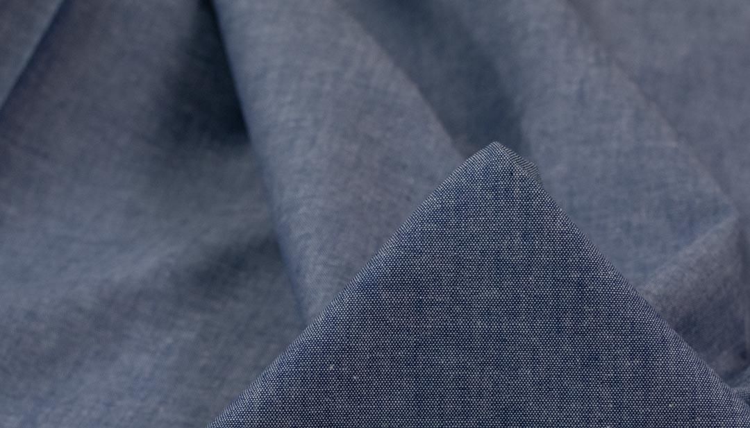 ダンガリー ] 西脇で織ったベーシックコットンダンガリー｜ソフト加工